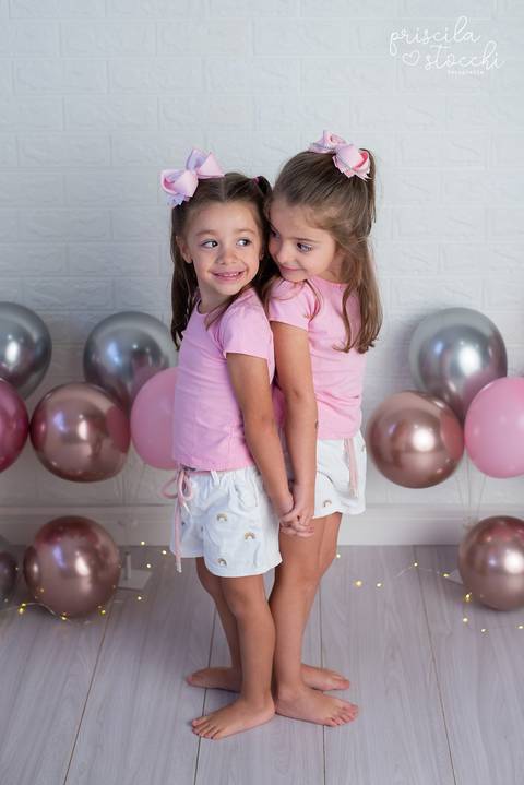 Sessão de Fotos Irmãs Gêmeas 6 anos SP'