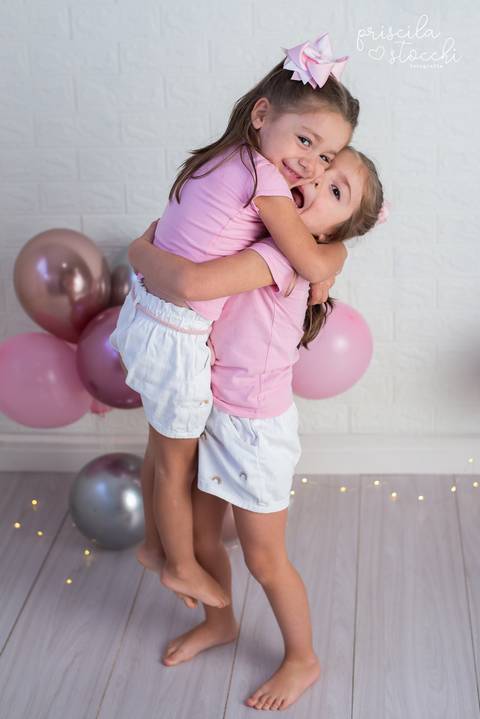 Ensaio Infantil Irmãs 5 anos SP'