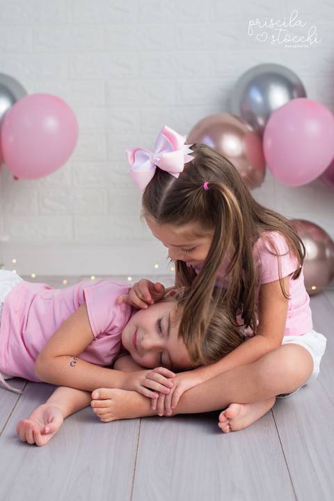 Ensaio Fotográfico de Irmãs 5 anos SP'