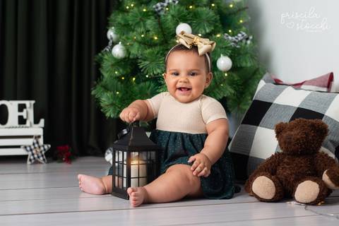 ensaio natal bebê estúdio SP'