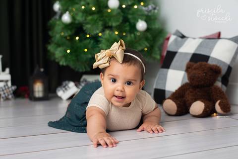 ensaio natal bebê estúdio SP Zona Sul'