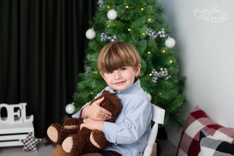 ensaio fotográfico de natal infantil SP'