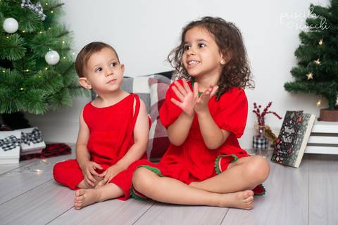 ensaio fotográfico natal irmãos SP'