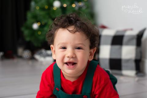 sessão de fotos natal bebê SP'