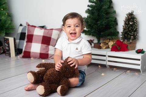 Ensaio de Natal bebê SP Zona Sul'