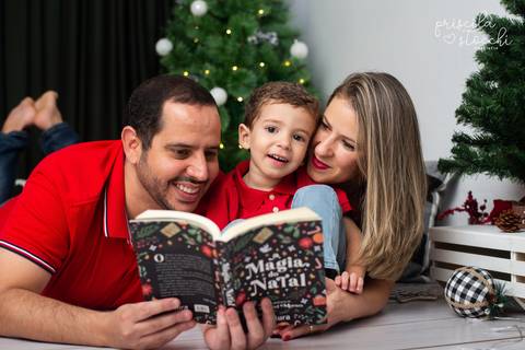 fotos de ensaio de natal em família SP'