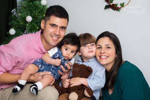 ensaio fotográfico de natal em família SP'