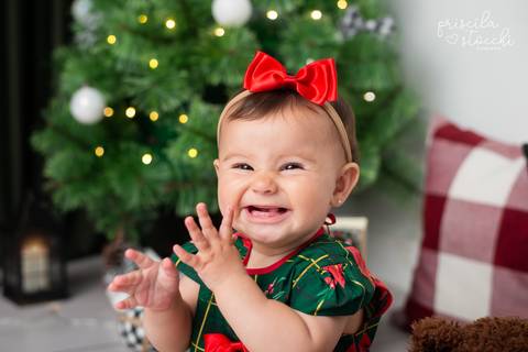 ensaio natal bebê estúdio sp'