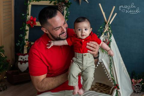 Ensaio de Natal Família Estúdio São Paulo'