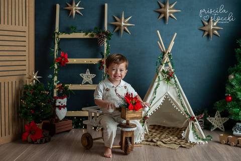 Ensaio de Natal Bebê SP'