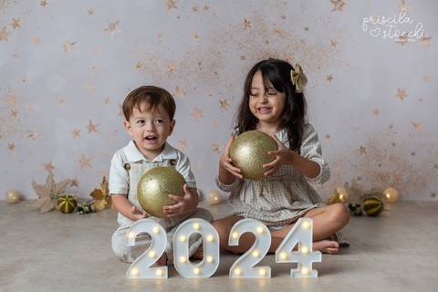 Ensaio Fotográfico Natal e Ano Novo Infantil SP Zona Sul'