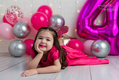 Ensaio Fotográfico Menina 4 anos Estúdio SP Barbie'