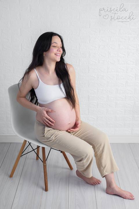 Ensaio Fotográfico Gestante Estúdio SP Zona Sul'