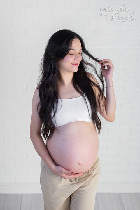 Ensaio Gestante Clean São Paulo'