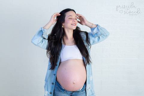 Ensaio Fotográfico Grávida Jeans SP'