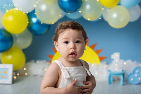 Ensaio 1 ano Sunshine Sol Menino São Paulo'