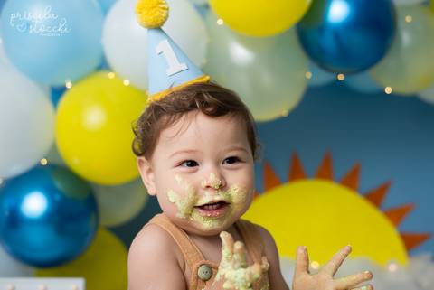 Smash the Cake 1 ano Sol Menino SP Zona Sul'