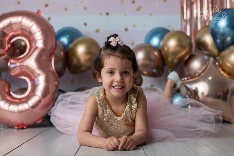 Ensaio Fotográfico Menina 2 anos Estúdio SP'