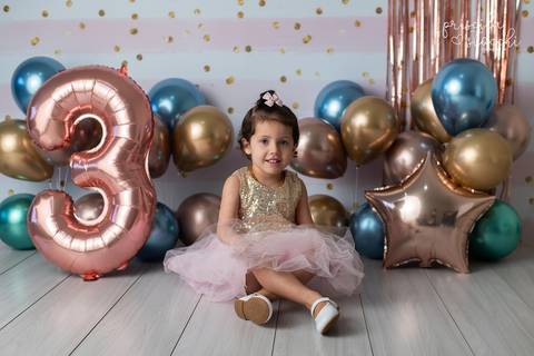 Ensaio Menina Bexigas 3 anos SP'