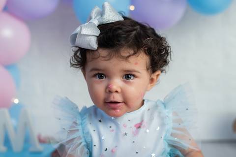 smash the cake menina delicado balões sp'