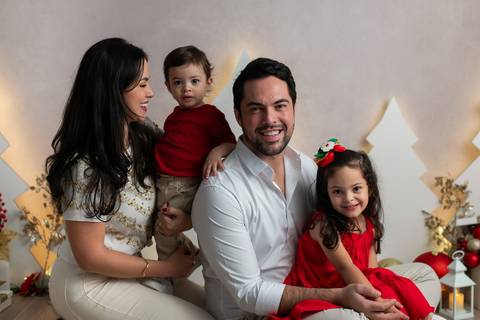Ensaio Natal e Ano Novo em Família Estúdio SP'