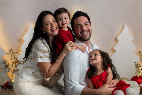 Ensaio Natal e Ano Novo em Família Estúdio SP'