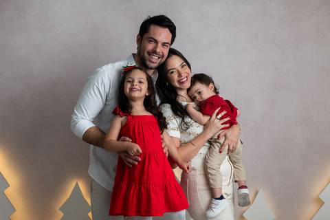 Sessão Fotográfica Natal e Ano Novo em Família SP Zona Sul'