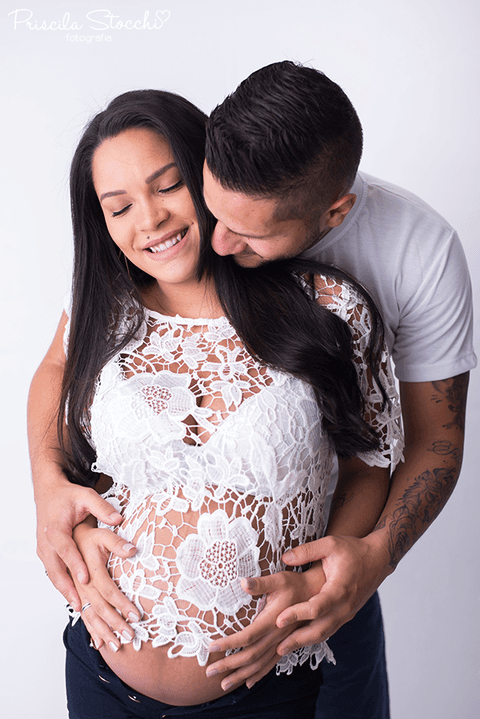 Ensaio Fotográfico Gestante Estúdio São Paulo SP'