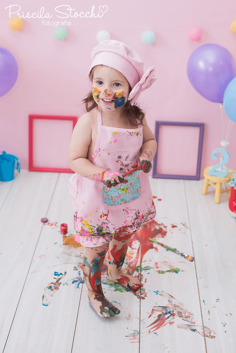 Smash the Paint Ensaio com Tinta 2 anos Estúdio São Paulo SP'