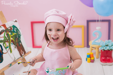 Smash the Paint Ensaio com Tinta 2 anos Estúdio São Paulo SP'