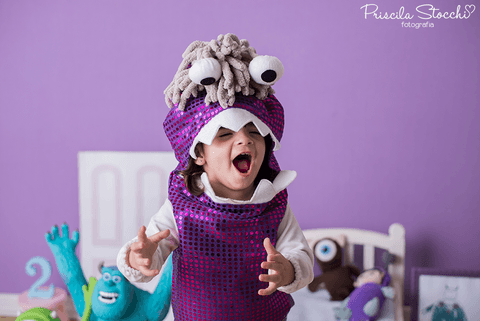 Ensaio Fotográfico Boo Monstros SA 2 anos Estúdio São Paulo'