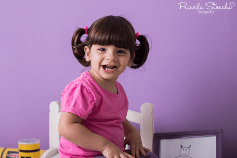 Ensaio Fotográfico Boo Monstros SA 2 anos Estúdio São Paulo'