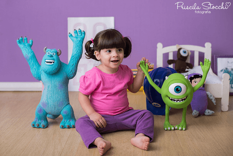 Ensaio Fotográfico Boo Monstros SA 2 anos Estúdio São Paulo'