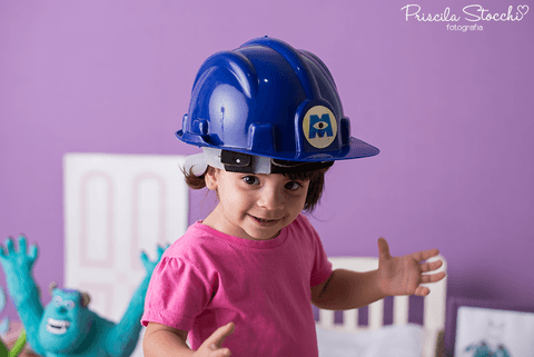 Ensaio Fotográfico Boo Monstros SA 2 anos Estúdio São Paulo'