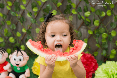 Ensaio Fotográfico Smash the Fruit Magali Turma da Mônica Estúdio São Paulo SP'