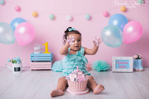 Smash the Cake Menina Delicado Candy Color São Paulo SP'