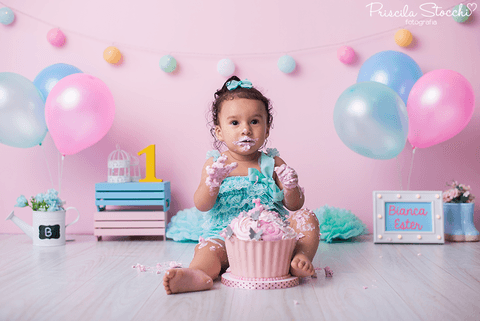 Smash the Cake Menina Delicado Candy Color São Paulo SP'