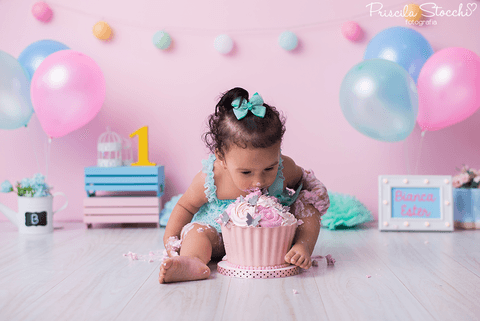 Smash the Cake Menina Delicado Candy Color São Paulo SP'