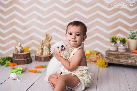 Ensaio Fotográfico Páscoa Com Cachorro'