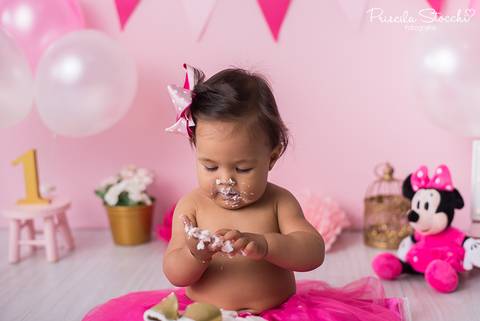 Smash the Cake SP Zona Sul Minnie Rosa'