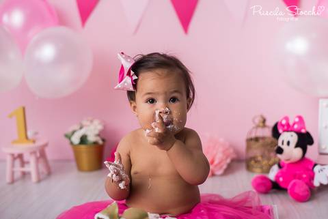 Smash the Cake SP Zona Sul Minnie Rosa'