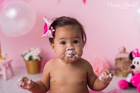 Smash the Cake SP Zona Sul Minnie Rosa'