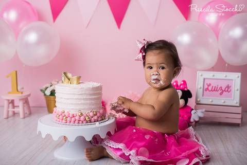 Smash the Cake SP Zona Sul Minnie Rosa'