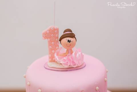 Fotografia Festa Infantil Mesa Decorada Bailarina SP Zona Sul Bolo'