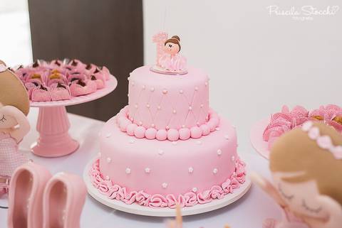 Fotografia Festa Infantil Decoração Bailarina SP Zona Sul Bolo'