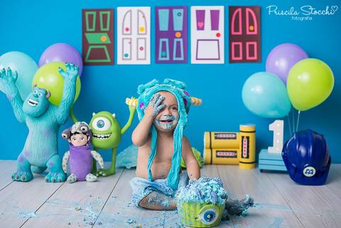 Smash the Cake Monstros S.A. São Paulo Zona Sul Ensaio 1 ano'