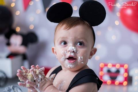 Smash the Cake Mickey Estúdio São Paulo Zona Sul Ensaio 1 Ano'