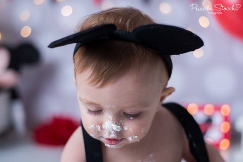 Smash the Cake Mickey Estúdio São Paulo Zona Sul Ensaio 1 Ano'