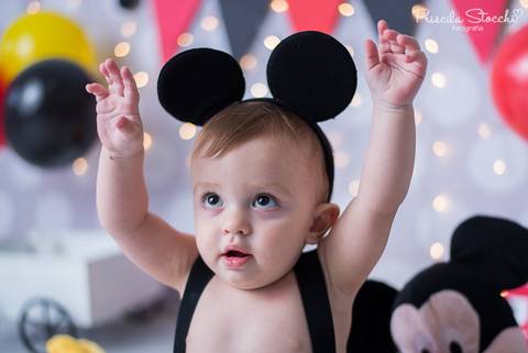 Smash the Cake Mickey São Paulo SP Zona Sul Ensaio 1 Ano'