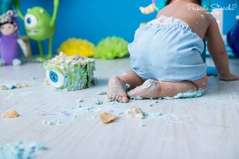 Ensaio 1 ano Smash the Cake Monstros SA SP São Paulo '